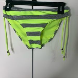 Girl’s Justice Glitter Striped Bikini Bottoms